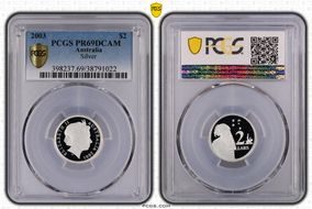 2003 $2 Silver PR69DCAM