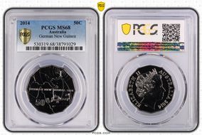 2014 50C German New Guinea MS68