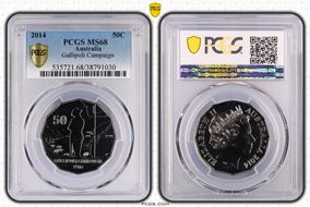 2014 50C Gallipoli Campaign MS68