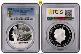 2012-P $1 Kokoda PR69DCAM