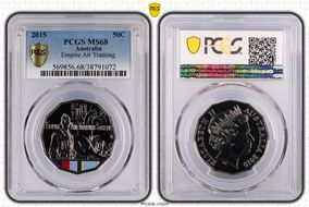 2015 50C Empire Air Training Scheme Colorized MS68