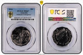 2016 50C Malayan Emergency MS67