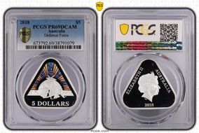 2018 $5 Defence Force PR69DCAM