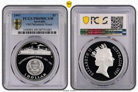 1997 $1 Old Parliament House PR69DCAM