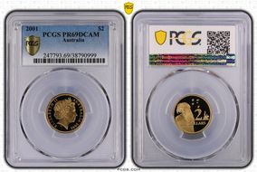 2001 $2 PR69DCAM
