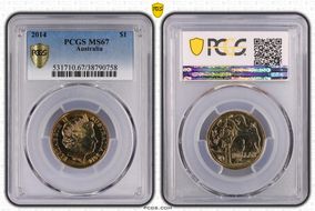 2014 $1 MS67