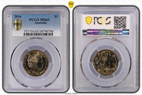 2014 $1 MS65