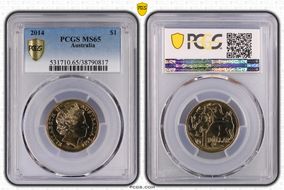 2014 $1 MS65