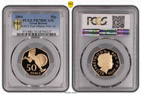 2004 50p S-H13 Four Minute Mile Au PR70DCAM