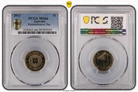 2012 $2 Remembrance Day MS66