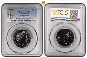 2004 20C Large Head MS69