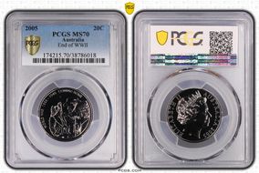 2005 20C End of WWII MS70