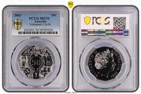 2003 50C Volunteers Cu-Ni MS70