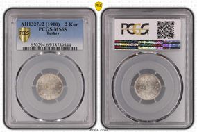 AH1327//2 (1910) 2 Kur KM-749 MS65