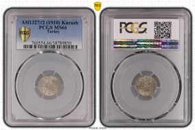 AH1327//2 (1910) Kurush KM-748 MS66