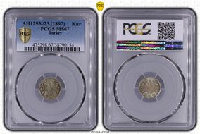 AH1293//23 (1898) Kurush KM-735 MS67