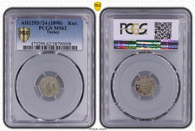 AH1293//24 (1899) Kurush KM-735 MS62