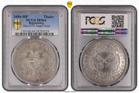 1694-MF Thaler Dav-5773 Angel Head MS64