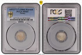 AH1277//7 (1867) Kurush KM-689 MS64