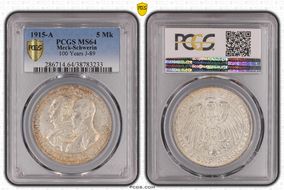 1915-A 5 Mk 100 Years J-89 MS64