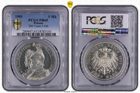 1901 5 Mk 200 Years J-106 PR65