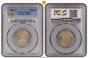 1881-F Mark J-9 MS66