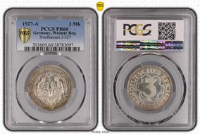 1927-A 3 Mk Nordhausen J-327 PR66