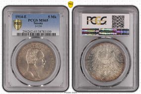 1914-E 5 Mk J-136 MS65