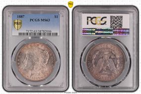 1887 $1 MS63
