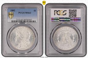1882 $1 MS63