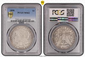 1898 $1 MS62