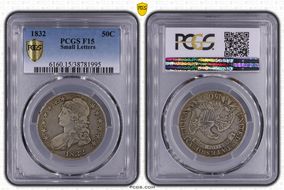 1832 50C Small Letters F15