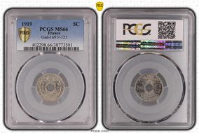 1919 5C Gad-169 F-121 MS66