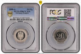 1888-A 20 Pfg J-6 PR67CAM