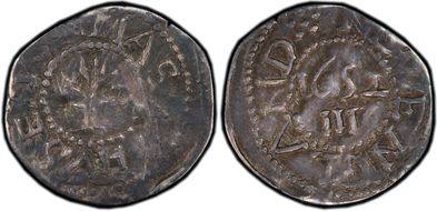 1652 3P Oak Tree, No "In" on Obverse XF40