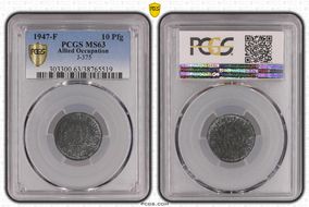 1947-F 10 Pfg J-375 MS63