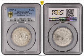 1927-A 3 Mk Nordhausen J-327 MS65
