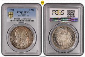 1902 5 Mk 50th Year J-31 MS65