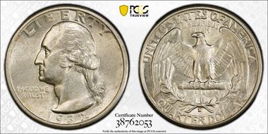1932-D 25C AU58