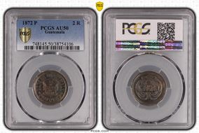 1872 P 2 R AU50