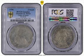 1796 2 Scudi Dav-1610 N1