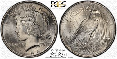 1924 $1 MS67