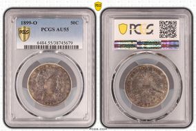1899-O 50C AU55