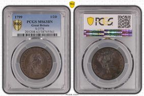 1799 1/2D S-3778 MS63BN