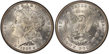 1886 $1 MS68