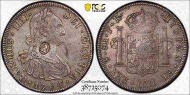 (1797) $1 S-3765A KM-626 C/M on Bol 8R AU55