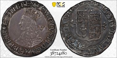 (1660-62) 6D S-3323 Third Issue AU53