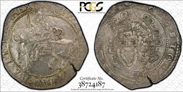 (1643-46) 1/2 Cr S-3065 Exeter AU58
