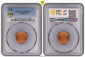 1958 1C MS66RD