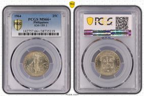 1964 25C KM-189.1 MS66+